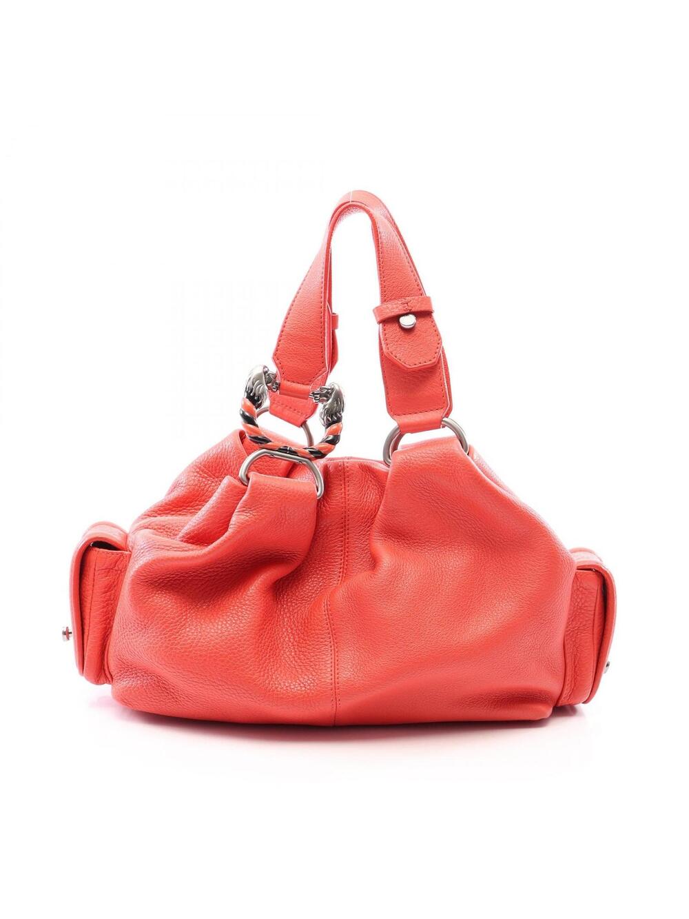 Bvlgari Leoni Handbag Leather Pink Used #295835B44B